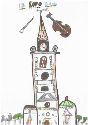 "LOPO" (a picture of St Botolph's, our "home") by Lydia Johnson