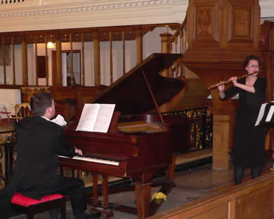 Clare Jefferis (Flute) and Nick Zaklama (Pianoforte)